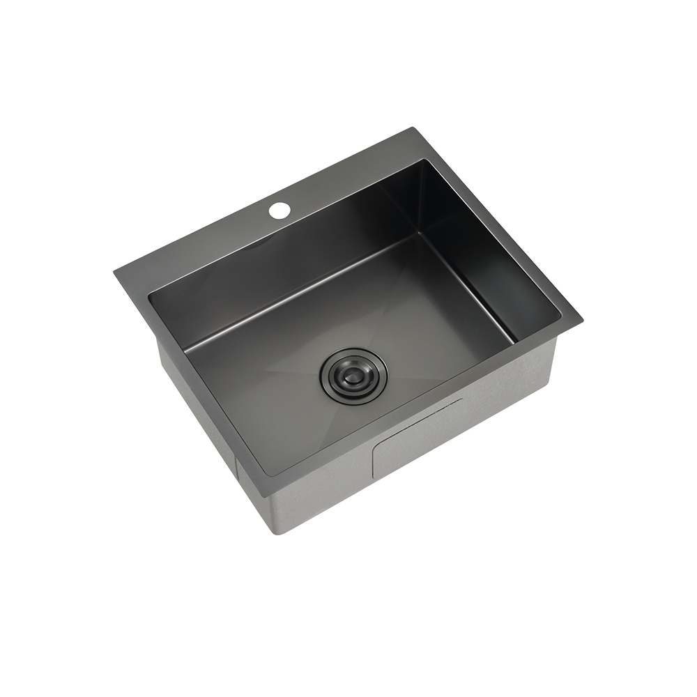 RUBINE KNX 810-60 GM, KIN NANO SERIES 1 Bowl - Inset Kitchen Sink