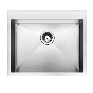 RUBINE STX 810-60 60CM SINGLE BOWL STAINLESS STEEL KITCHEN SINK