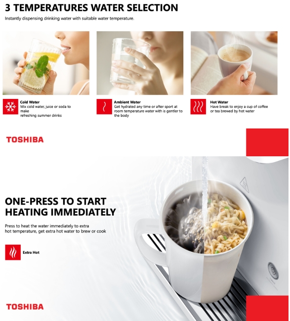 TOSHIBA TWP-W2255TSG(W) WATER PURIFIER (2.0L) - Image 7