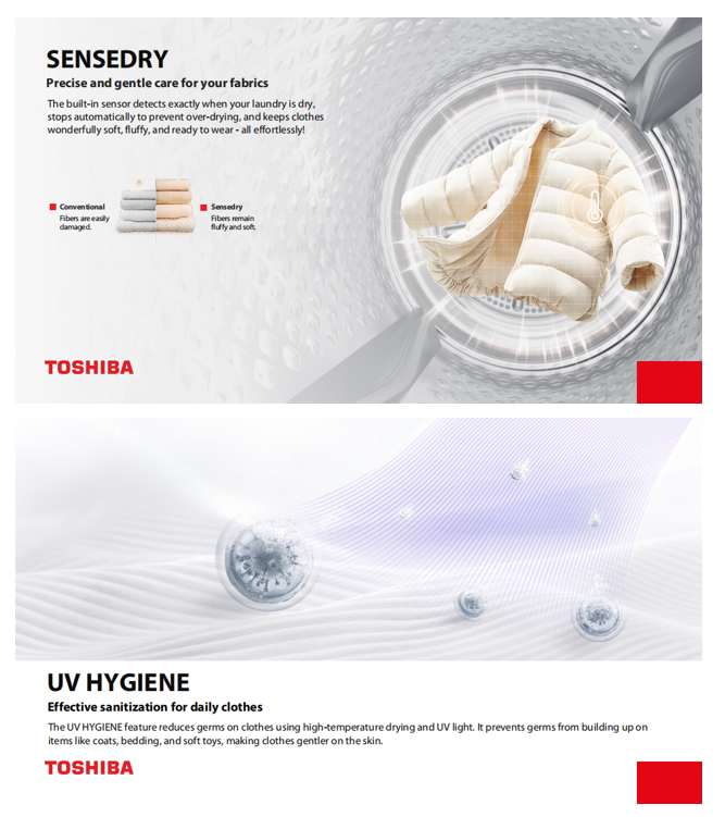 Midea TD-T21B90HWS(MG) 8kg Heat Pump Dryer - Image 4