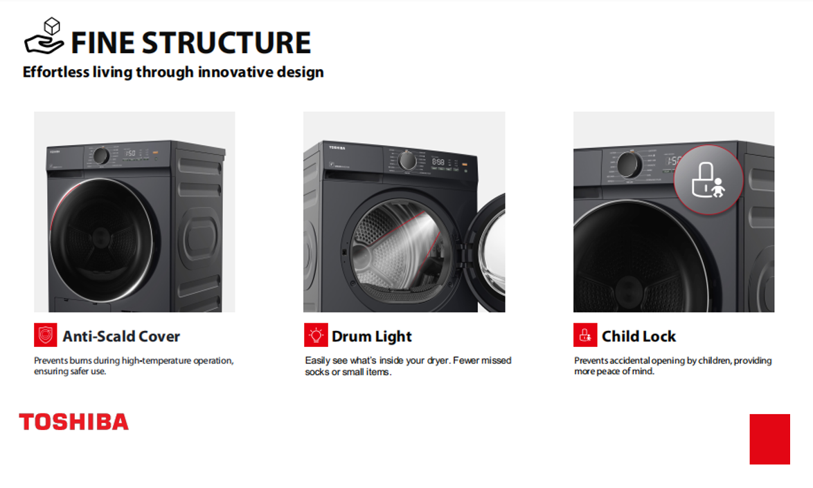Midea TD-T21B90HWS(MG) 8kg Heat Pump Dryer - Image 6