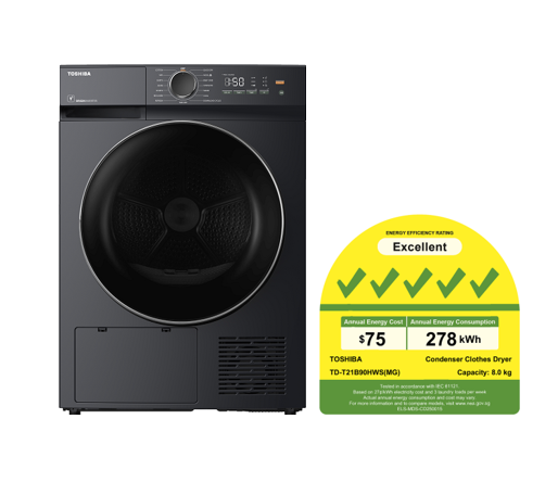 Midea TD-T21B90HWS(MG) 8kg Heat Pump Dryer