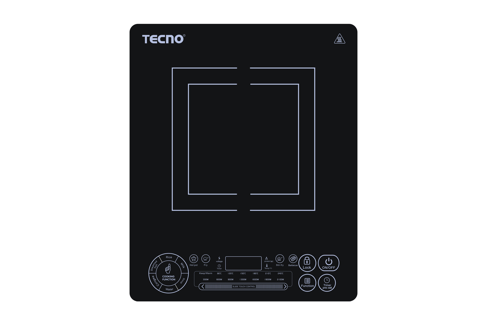 Tecno TIC2108 || TIC 2108 Ultra Slim Portable Induction Cooker