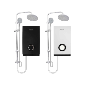Mistral MSH103-BK || MSH103-WH Instant Shower Heater with DC Pump & Rain Shower