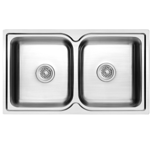 Rubine ZEX 820 – Double Bowl Stainless Steel Kitchen Sink