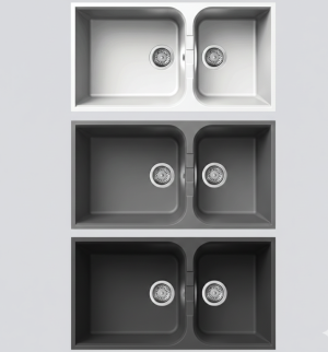 Rubine MEQ 860-86U PB kitchen sink