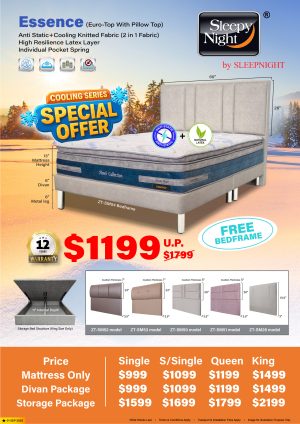 Sleepy Night Essence Individual Pocketed Spring Mattress