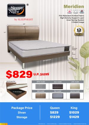 Sleepy Night Meridien mattress package