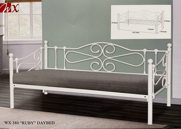 The WX 380 RUBY Single Bed Metal Bed Frame