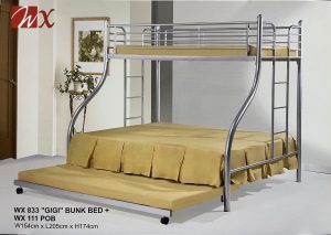 WX 833 GIG Bunk Bed Metal Bed Frame + WX 111 POB