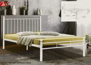 WX 521 BLISS Double Bed Metal Bed Frame