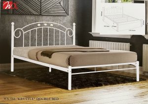 WX 566 KRYSTLE Double Bed Metal Bed Frame