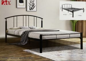 WX 585 Attila Metal Double Bed Frame