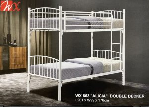 WX 663 ALICIA Metal Bed Frame Double Decker