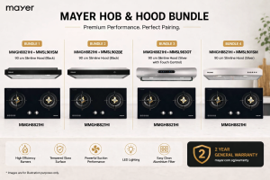 Mayer MMGH8821HI Gas Hob + MMSI900LEDHS / MMSL902BE / MMSL983OT / MMSL901SM Hood Bundle