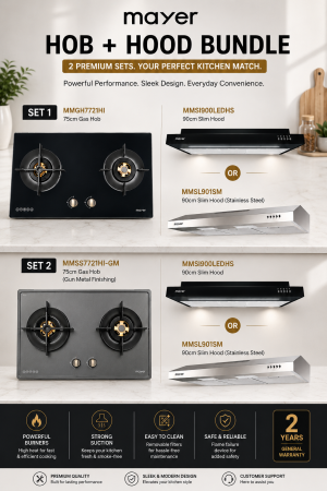 Mayer Bundle Offer | MMGH7721HI / MMSS7721HI-GM + MMSI900LEDHS / MMSL901SM