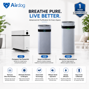 Airdog X1D, X3D and X5D Air Purifiers