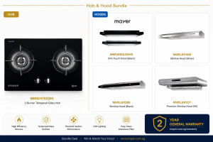 Mayer Gas Hob and Cooker Hood Bundle MMGH7502HI with MMSI900LEDHS