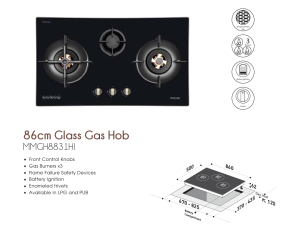 Mayer MMGH8831HI 3 Burner Built-in Gas Hob Stainless Steel