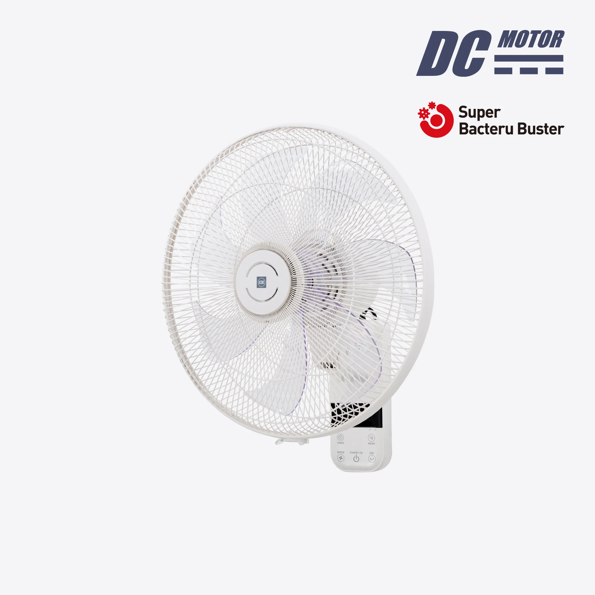 KDK JV40S 16 Inch DC Wall Fan with Remote Control Singapore | 8-Speed | 1 Year Warranty