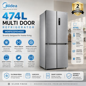 Midea MDRF632FID46SG French 4‑Door Refrigerator (474L)