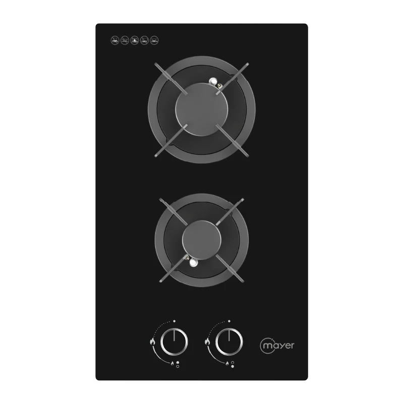 Mayer MMGH230HI 30cm 2-Zone Glass Gas Hob Singapore