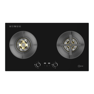 Mayer MMGH278HI 78cm 2-Burner Glass Gas Hob with Brass Burners Singapore