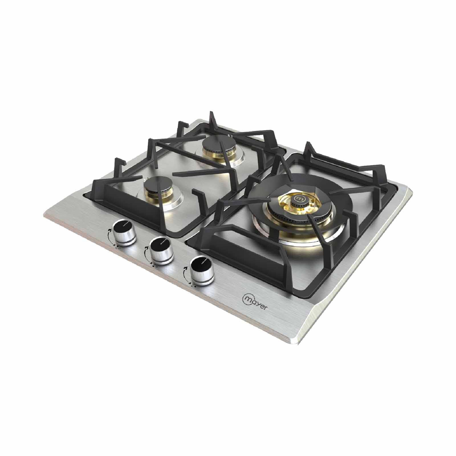 Mayer MMSS360HI 60cm 3-Burner Stainless Steel Gas Hob Singapore
