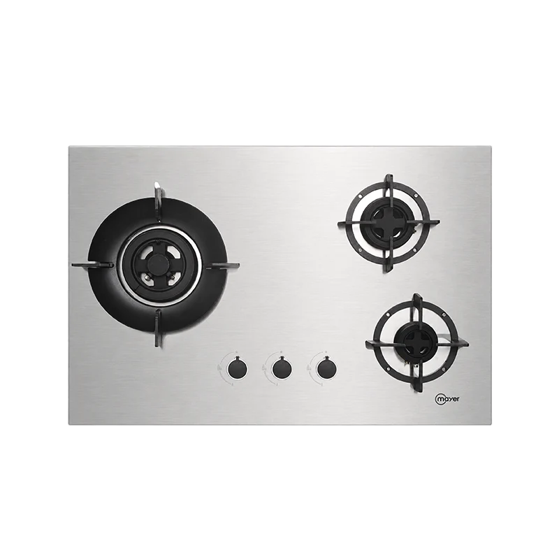 Mayer MMSS7503HI 75cm 3-Zone Stainless Steel Gas Hob Singapore