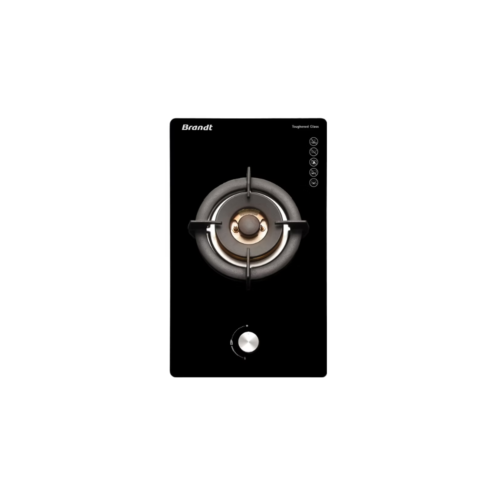 The Brandt TG2431BB Series 30cm Wok Burner Domino Gas Hob