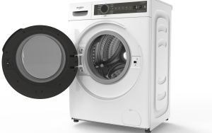 Whirlpool WWPB485602GW 8.5kg/6kg SteamCare Slim Front Load Washer Dryer Singapore | SteamCare | 6th Sense | 2 Years Warranty