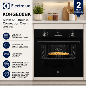 Electrolux KOHGE00BK 60cm 65L Built-in Convection Oven 300 Series Singapore