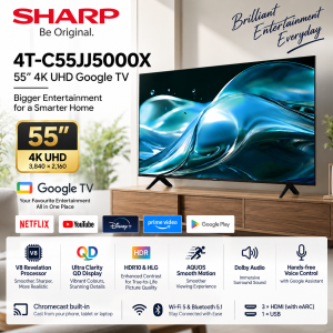 Sharp 4T-C55JJ5000X 55 Inch 4K UHD Google TV Singapore