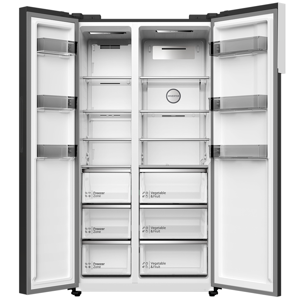 Hitachi HRSN9552DGBSG 525L Side by Side Fridge | Standard Series - Image 3