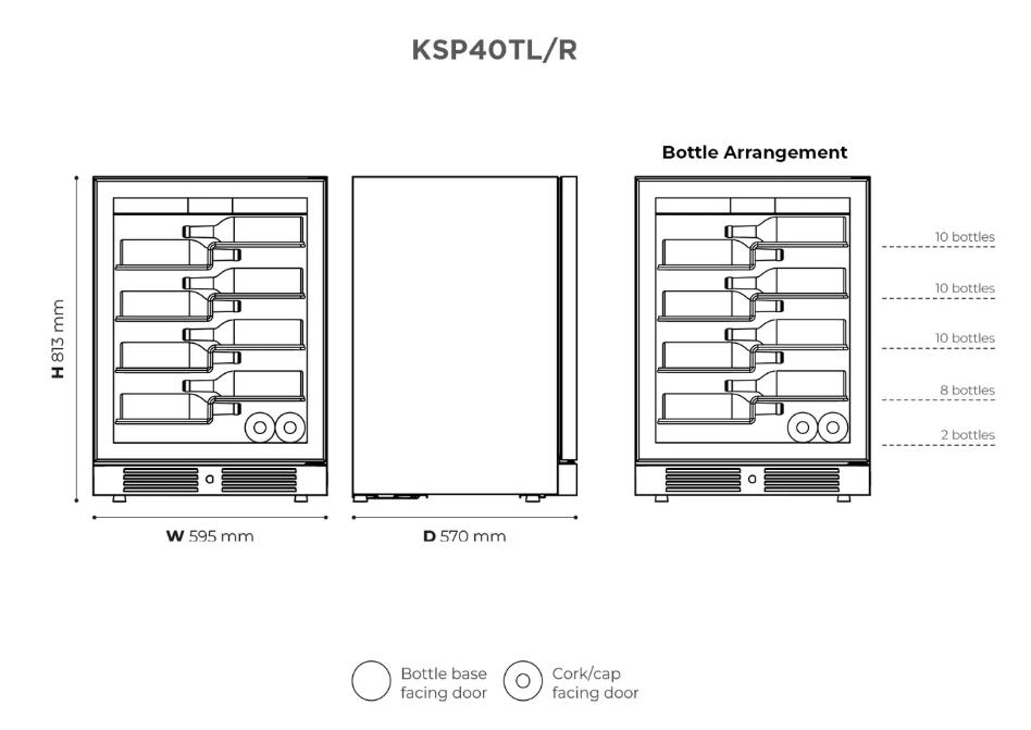 Kadeka KSP40TL 40 Bottles Signature Series Wine Chiller Singapore