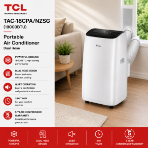 TCL TAC‑18CPA/NZSG 18,000 BTU Dual‑Hose Portable Aircon Singapore