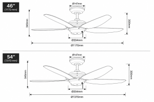 FANCO AIRTRACK PLUS 46 54 Inch DC Ceiling Fan Singapore