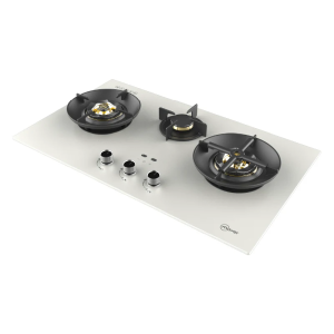 Mayer MMGH388HI glass gas hob with three burners and touch-control timer